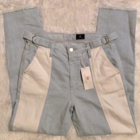 “NEW” AG Adriano Goldschmied The Isabelle High-Rise Straight Crop Jean - Picture 4 of 8